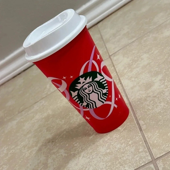 Starbucks Red Reusable 16oz Hot cup - Picture 1 of 5